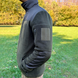 Чоловіча флісова куртка з кишенями та панелями велкро / Фліска у кольорі олива розмір S 548174bls-S фото 2