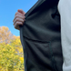 Чоловіча флісова куртка з кишенями та панелями велкро / Фліска у кольорі олива розмір S 548174bls-S фото 7