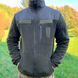 Чоловіча флісова куртка з кишенями та панелями велкро / Фліска у кольорі олива розмір S 548174bls-S фото 1