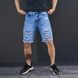 Чоловічі джинсові Шорти із протертостями темно-сині розмір S 1552189874bls-S фото 1