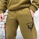 Флисовый спортивный костюм кофта + штаны с принтом "С богом за Украину" койот размер S buy55654bls-S фото 5