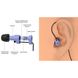 Вушні затички DEFENSE PLUG 25DB із штучною барабанною перетинкою для захисту слуху від шуму чорні kib7013bls фото 2