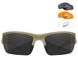 Защитные очки Wiley X Valor 2.5 с 3-мя сменными линзами Tan размер 44 х 25 х 135 мм str31200bls фото 8