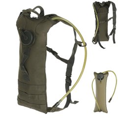 Гідратор-рюкзак 3л MIL-TEC Basic Water Pack із кріпленням Molle / Питна система олива for00335bls фото