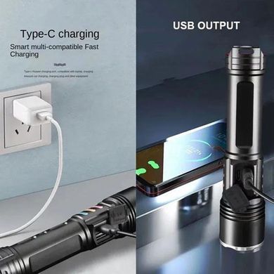 Карманный фонарь Police PLD-2307 со встроенным датчиком движения и функцией Power Bank черный 15.5х3.7 см ws85436bls фото