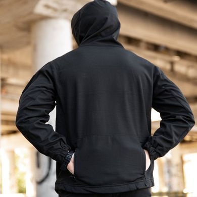 Куртка Maximus SoftShell з липучками під шеврони чорна розмір M buy93622bls-M фото