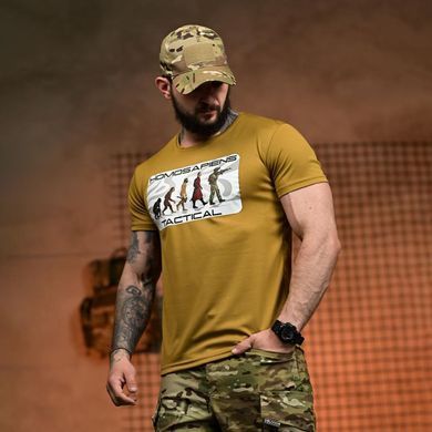 Потоотводная футболка Selion с принтом Homosapiens Tactical койот размер 2XL buy96243bls-2XL фото