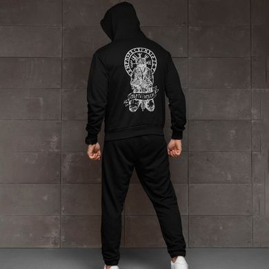 Спортивний костюм худі + штани Incubus з принтом руни чорний розмір M buy88824bls-M фото