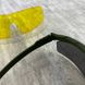 Захисні балістичні окуляри Flame зі змінними лінзами та чохлом олива розмір універсальний buy14300bls-о фото 3