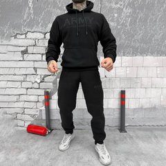 Чоловічий спортивний костюм на флісі / Комплект Кофта + Штани чорні розмір S buy56095bls-S фото