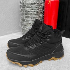 Зимние мужские кроссовки "dracula" с защитой от влаги / Утепленная обувь с меховой подкладкой черная размер 44 buy56747bls-44 фото