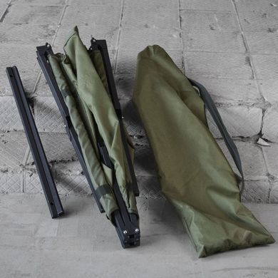 Посилене розкладне ліжко з чохлом 197&times;64&times;49 см олива buy88182bls фото