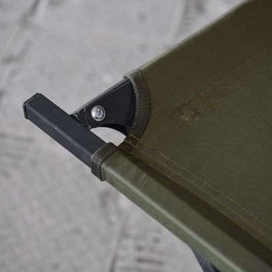 Посилене розкладне ліжко з чохлом 197&times;64&times;49 см олива buy88182bls фото