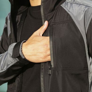 Демисезонный Костюм Intruder Куртка light iForce Софтшел + Брюки Hope / Мужской Комплект серый с черным размер S int1795827485bls-S фото