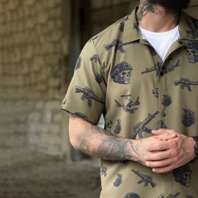 Комплект Oblivion Tactical War Рубашка с коротким рукавом + Шорты олива размер S-M buy92950bls-S-M фото