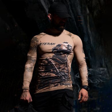 Лонгслів Mantis Veteran LS Combat Rashguard койот розмір S-M buy97071bls-S-M фото