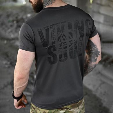 Потоотводная футболка Born of War с принтом Viking soul серая размер S buy96455bls-S фото