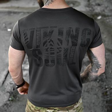 Потоотводная футболка Born of War с принтом Viking soul серая размер S buy96455bls-S фото