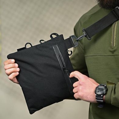 Сумка 7.62 Tactical Track Cordura з липучкою під шеврони чорна 29х23 см buy95656bls фото