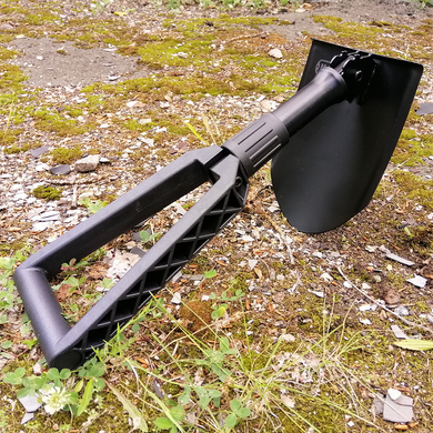 Туристическая многофункциональная Лопата М-Тас раскладная с чехлом черная 22х15,5 см 1267bls фото