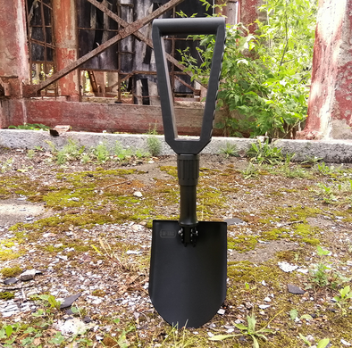 Туристична багатофункціональна Лопата М-Тас розкладна з чохлом чорна 22х15,5 см 1267bls фото