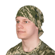 Легкая хлопковая Бандана на голову CamoTec / Плотный многофункциональный Платок пиксель размер 60х60см rb1566bls фото 2