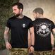 Потовідвідна футболка One Shot з принтом на грудях та спині чорна розмір M buy93137bls-M фото 1