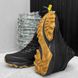 Зимние мужские кроссовки "dracula" с защитой от влаги / Утепленная обувь с меховой подкладкой черная размер 42 buy56747bls-42 фото 3