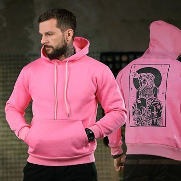 Худі Genesis Girl на флісі з принтом на спині рожеве розмір M buy93721bls-M фото