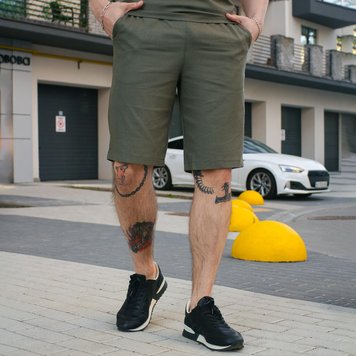 Лляні шорти Intruder Flax хакі розмір S int1625154348bls-S фото