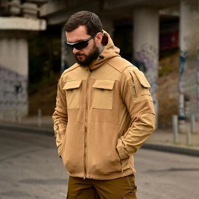 Флисовая куртка Combo со вставками Softshell койот размер M buy85575bls-M фото