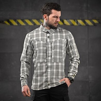 Cорочка Oblivion Tactical Revolt з манжетами на липучках картата сіра розмір S buy91936bls-S фото
