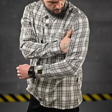 Cорочка Oblivion Tactical Revolt з манжетами на липучках картата сіра розмір S buy91936bls-S фото