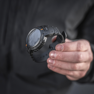 Мультифункциональные водостойкие Часы M-Tac с компасом черный 1278bls фото
