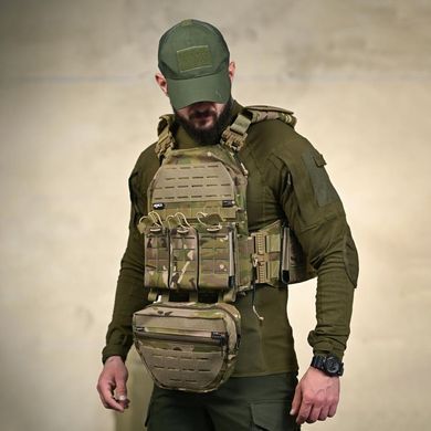 Плитоноска Attack Tactical Titano в сборе с подсумками и системой быстрого сброса мультикам One Size buy96316bls фото