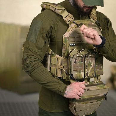 Плитоноска Attack Tactical Titano в сборе с подсумками и системой быстрого сброса мультикам One Size buy96316bls фото