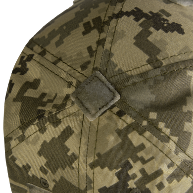 Практична Кепка CamoTec Canvas із липучкою під шеврон / Спортивна Бейсболка піксель ММ14 розмір універсальний 1528bls фото