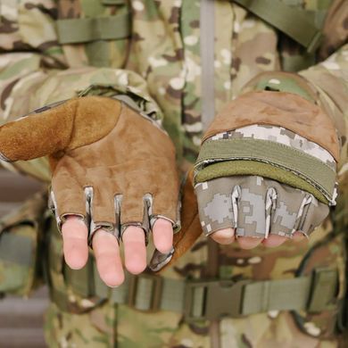 Робочі зимові Рукавиці Softshell на флісі з вставками із натуральної замші піксель розмір S 1601bls-S фото