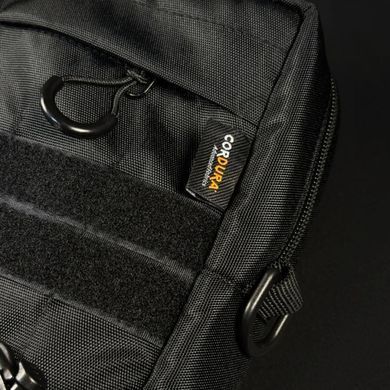 Тактична сумка для ноутбука 15-16 дюймів Cordura + Подарунок шеврони чорна 40х28х5см gt50435bls-15-16 фото