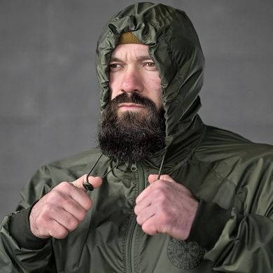 Тактична вітрівка&nbsp;Windbreaker Runy з принтом на грудях та спині олива розмір S buy91337bls-S фото