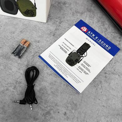 Захисні навушники Bluetooth ATN X-Sound Hearing Protector з шумопоглинанням олива buy56119bls фото