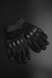 Зимові утеплені рукавиці з кісточками та сенсорними накладками чорні розмір L nh189bls-L фото 3