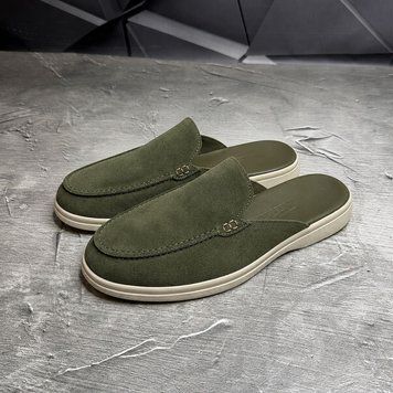 Замшеві мюлі U.Spirit Windsor зі шкіряною устілкою олива розмір 40 0800 олива /зbls-40 фото