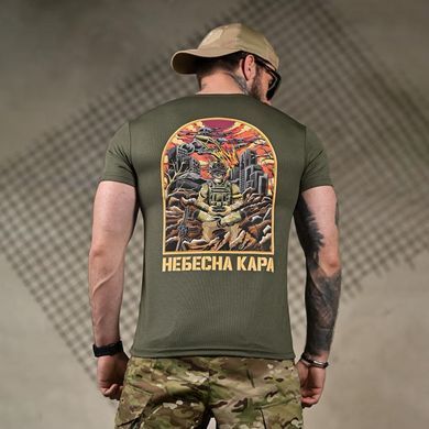 Потоотводная футболка Selion с принтом Небесная кара олива размер 2XL buy93068bls-2XL фото