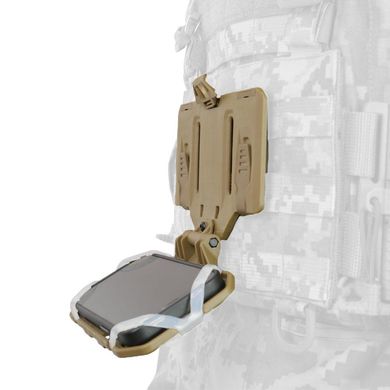 Відкидний чохол-тримач для смартфона з кріпленням за допомогою силіконових ремінців койот kib3303bls фото