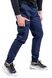 Бавовняні чоловічі штани Intruder Baza з 6-ма кишенями / Щільні Брюки Карго з манжетами сині розмір S 1613394434bls-S фото 14