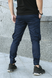 Бавовняні чоловічі штани Intruder Baza з 6-ма кишенями / Щільні Брюки Карго з манжетами сині розмір S 1613394434bls-S фото 3