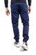 Бавовняні чоловічі штани Intruder Baza з 6-ма кишенями / Щільні Брюки Карго з манжетами сині розмір S 1613394434bls-S фото 12