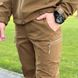 Мужские Брюки на флисе койот / Утепленные брюки Soft Shell размер S for00680bls-S фото 4