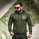 Худи Trenash с принтом Смерть подождёт олива размер 2XL buy95887bls-2XL фото 2